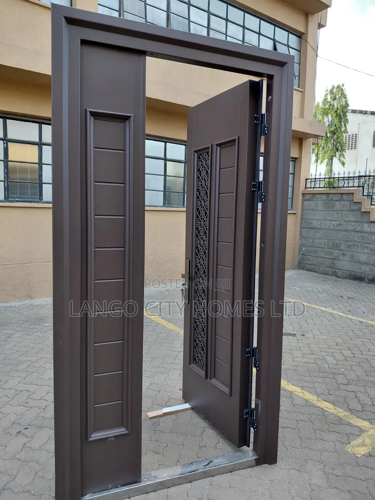 Coffee Brown Premium Single Steel Security Door