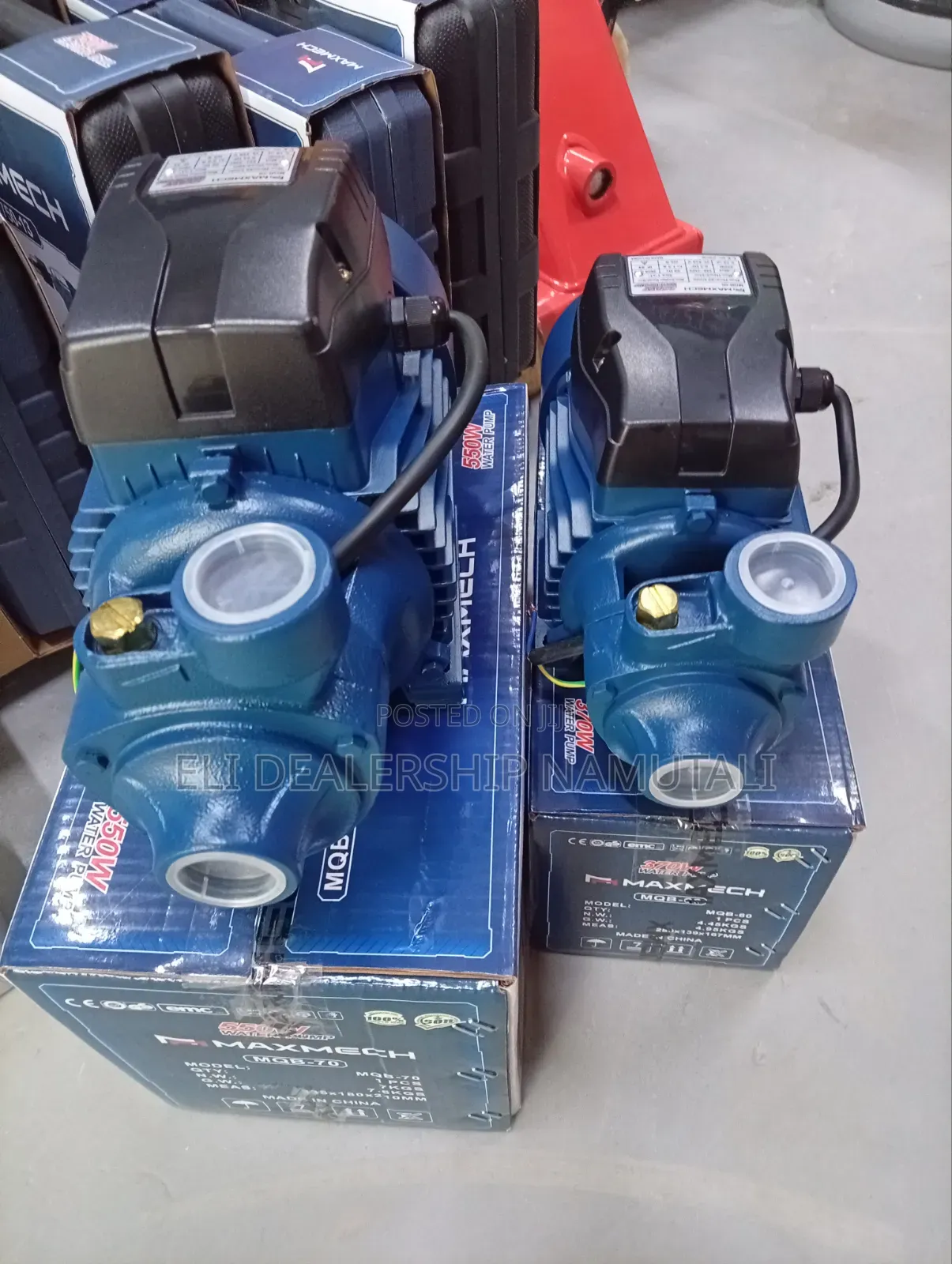 Maxmech Water Pump 550w Compact Durable Design