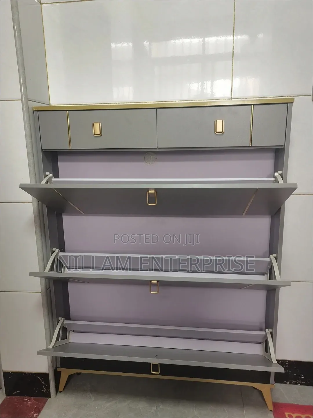 Smart Flip Design Shoe Cabinet
