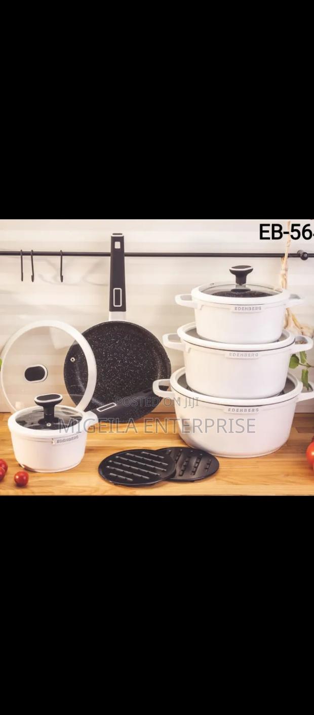 Edenburg 12pc Cookware Set(White)