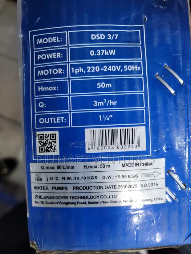 Dayliff Submersible Pump 3/7/Submersible Water Pump - thumbnail 2