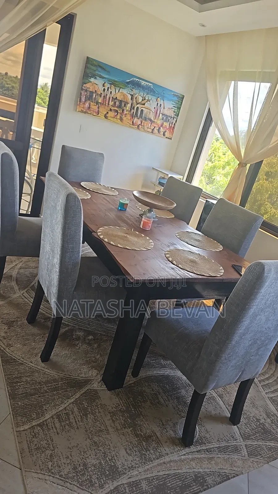 6 Seater Hardwood Dining