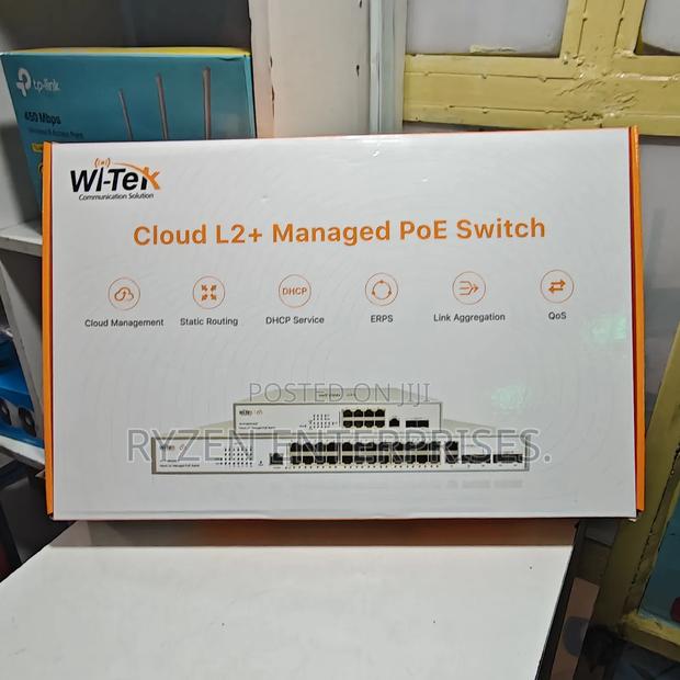 Wi-Tek 24port Gigabit Poe Wi-Pcms328gf - main view