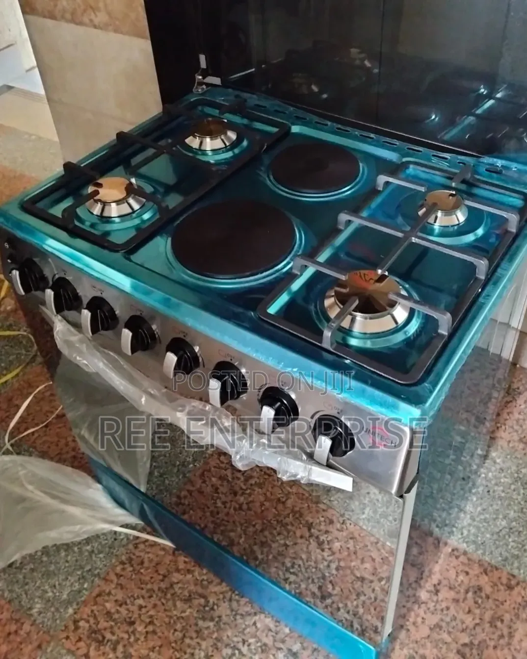 4gas+2 Electric Freestanding Unitech 60*90 Gas Cooker