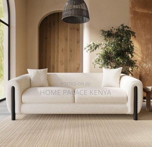 Home Sofa; 3 Person Modular Fabric Lounge Sofa - main view