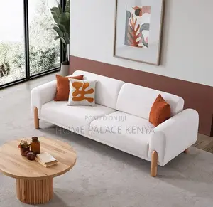 Home Sofa; 3 Person Modular Fabric Lounge Sofa