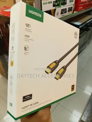 Ugreen Hd101-10130 Hdmi 2.0 at 60hz Male to Male 3m Black Cable