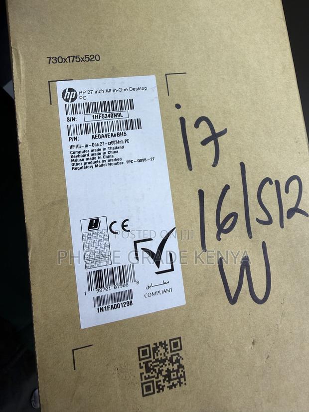New Desktop Computer HP AiO 27 16GB Intel Core i7 SSD 512GB