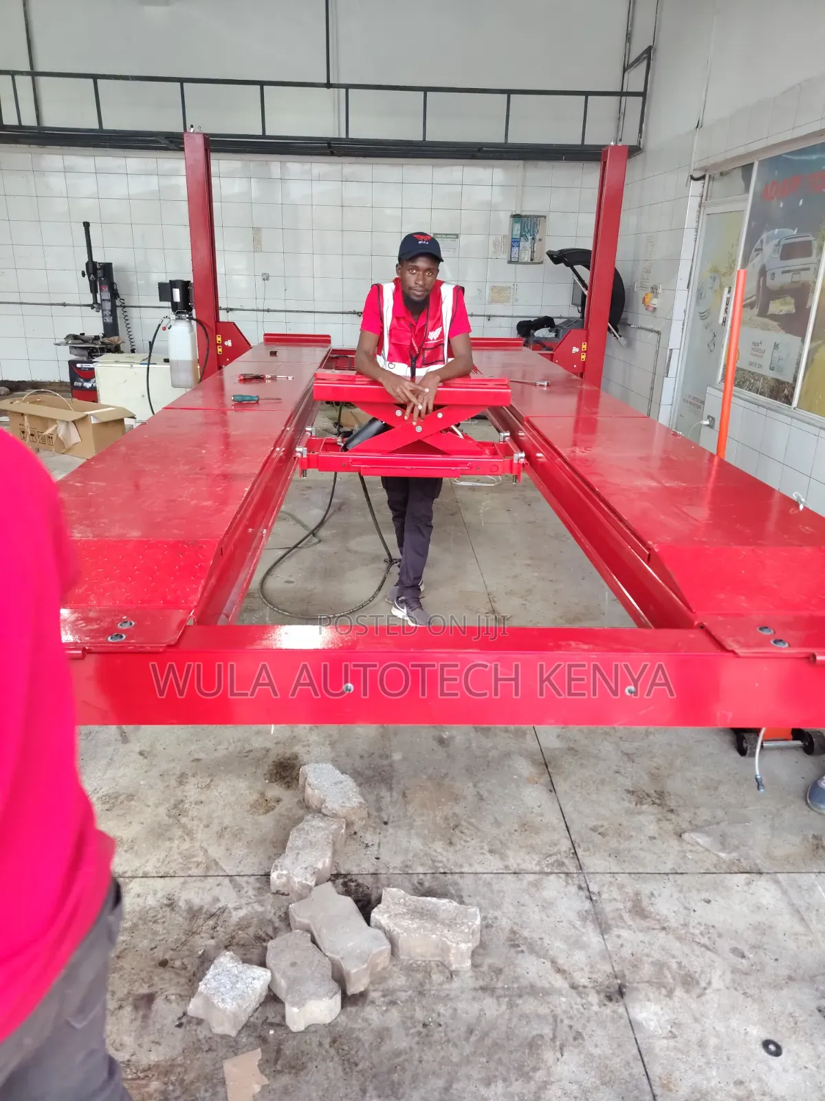 Professional Heavy Duty 4tns 4post Carlift Machine Sunshine