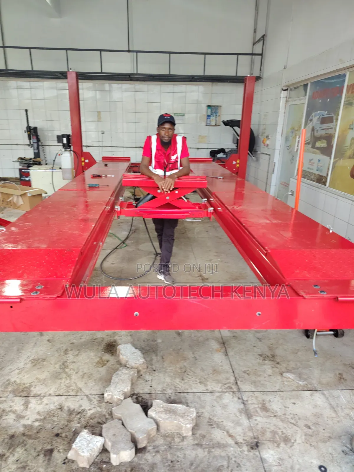 Professional Heavy Duty 4tns 4post Carlift Machine Sunshine
