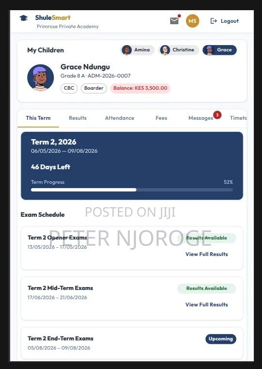 School Management System | Fees, Student Records, Parent Portal