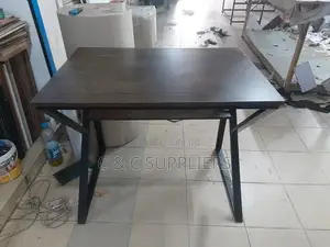 Home Office Study Desk With Bookshelf