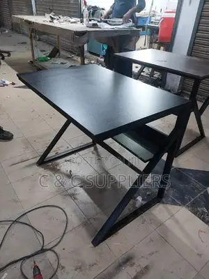 Home Office Study Desk With Bookshelf