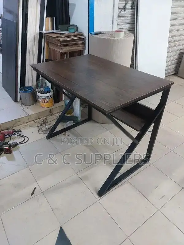 Home Office Study Desk With Bookshelf