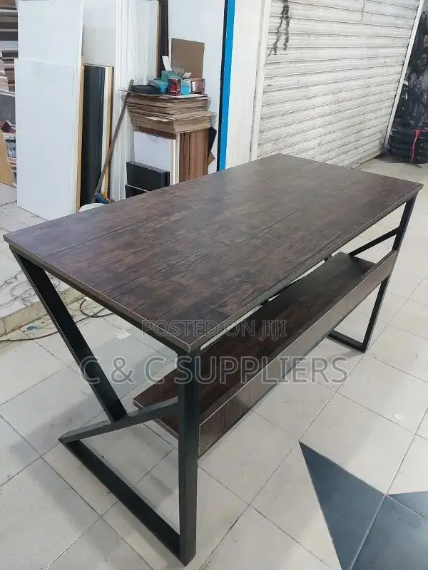 Home Office Study Desk With Bookshelf