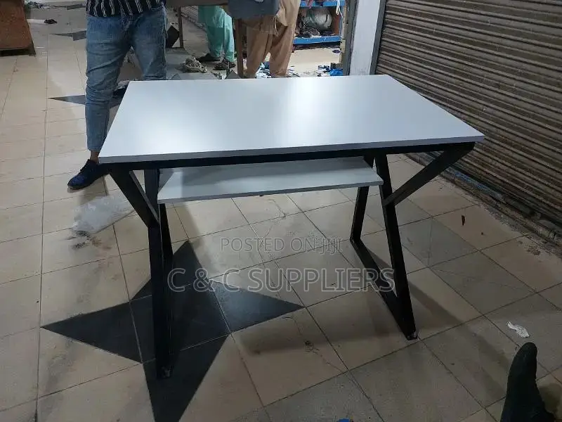 Home Office Study Desk With Bookshelf