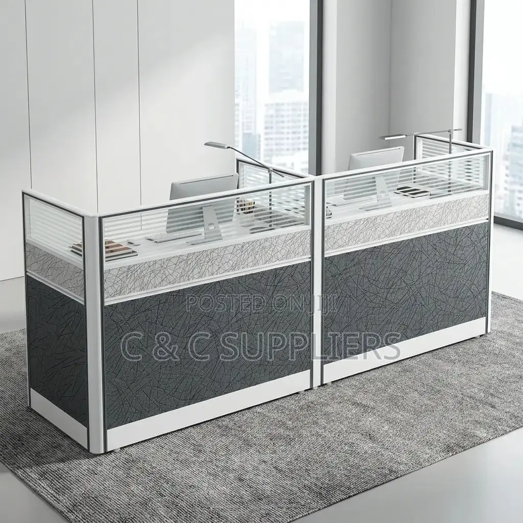 2-Seater Modern Straight Workstation
