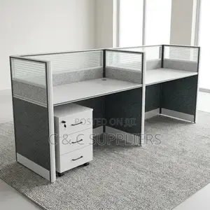 2-Seater Modern Straight Workstation