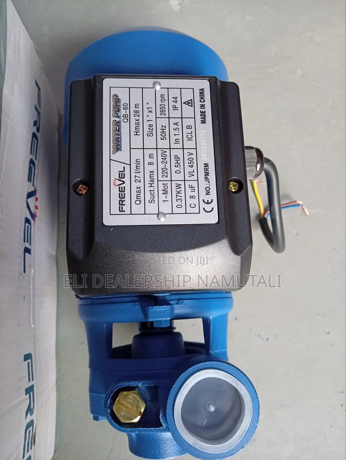Freevel Electric Water Pump 0.5hp – 27l/Min Flow Rate