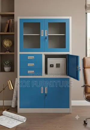 Office Cabinet; Blue Fies Storage Office Cabinet With in Safe