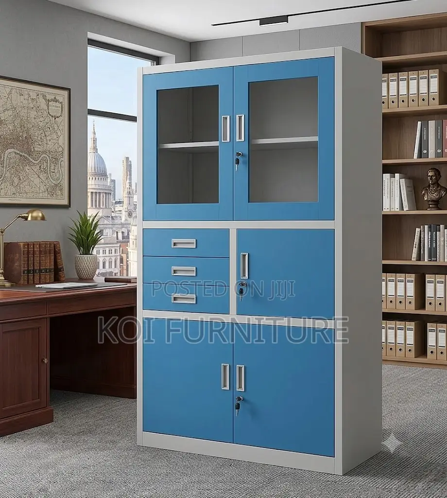 Office Cabinet; Blue Fies Storage Office Cabinet With in Safe