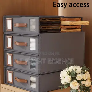 *Stackable Fabric Closet Storage Organizer Box*