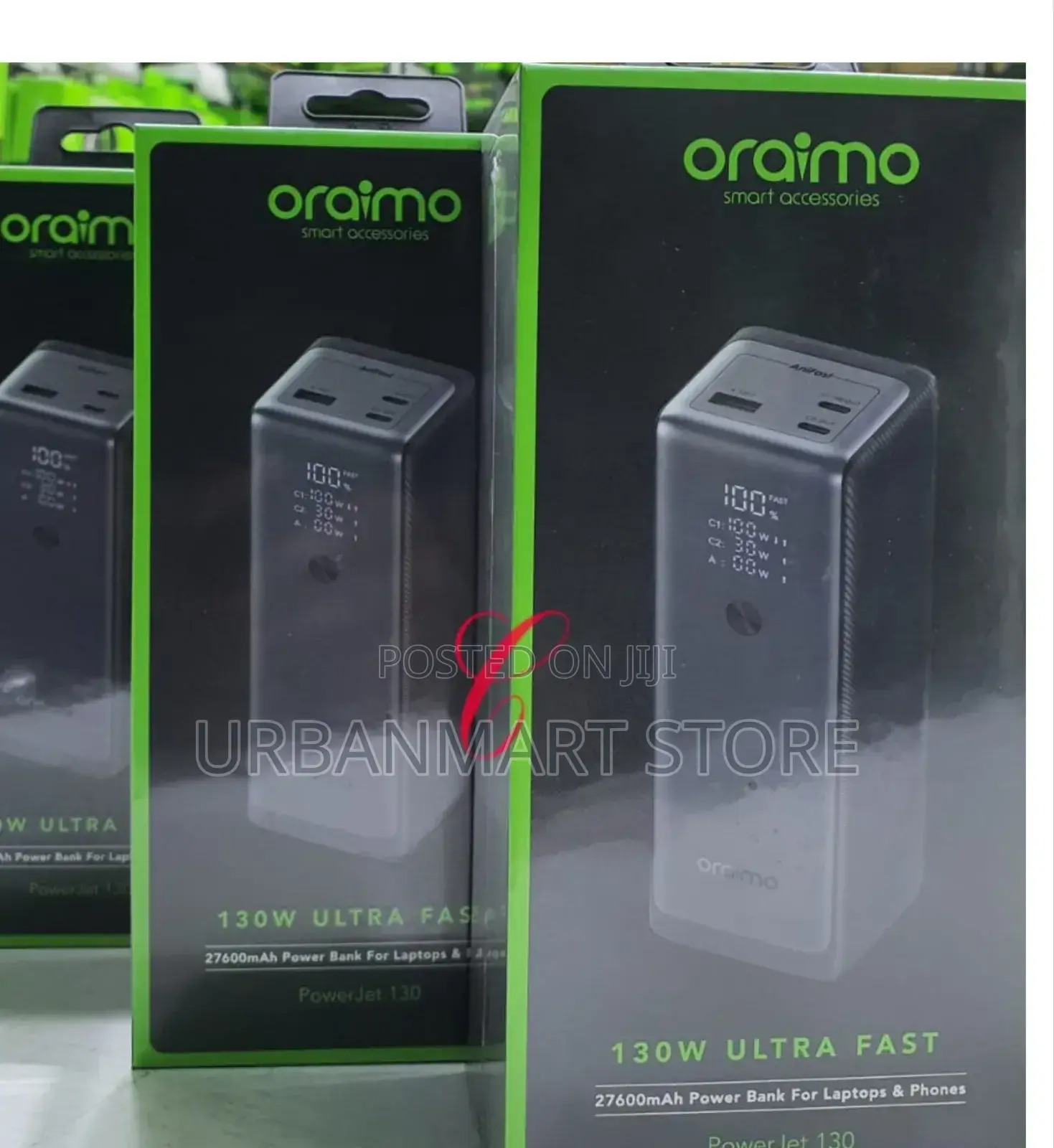 Oraimo Powerjet 130w Laptop Phone Fast Charging Power Bank