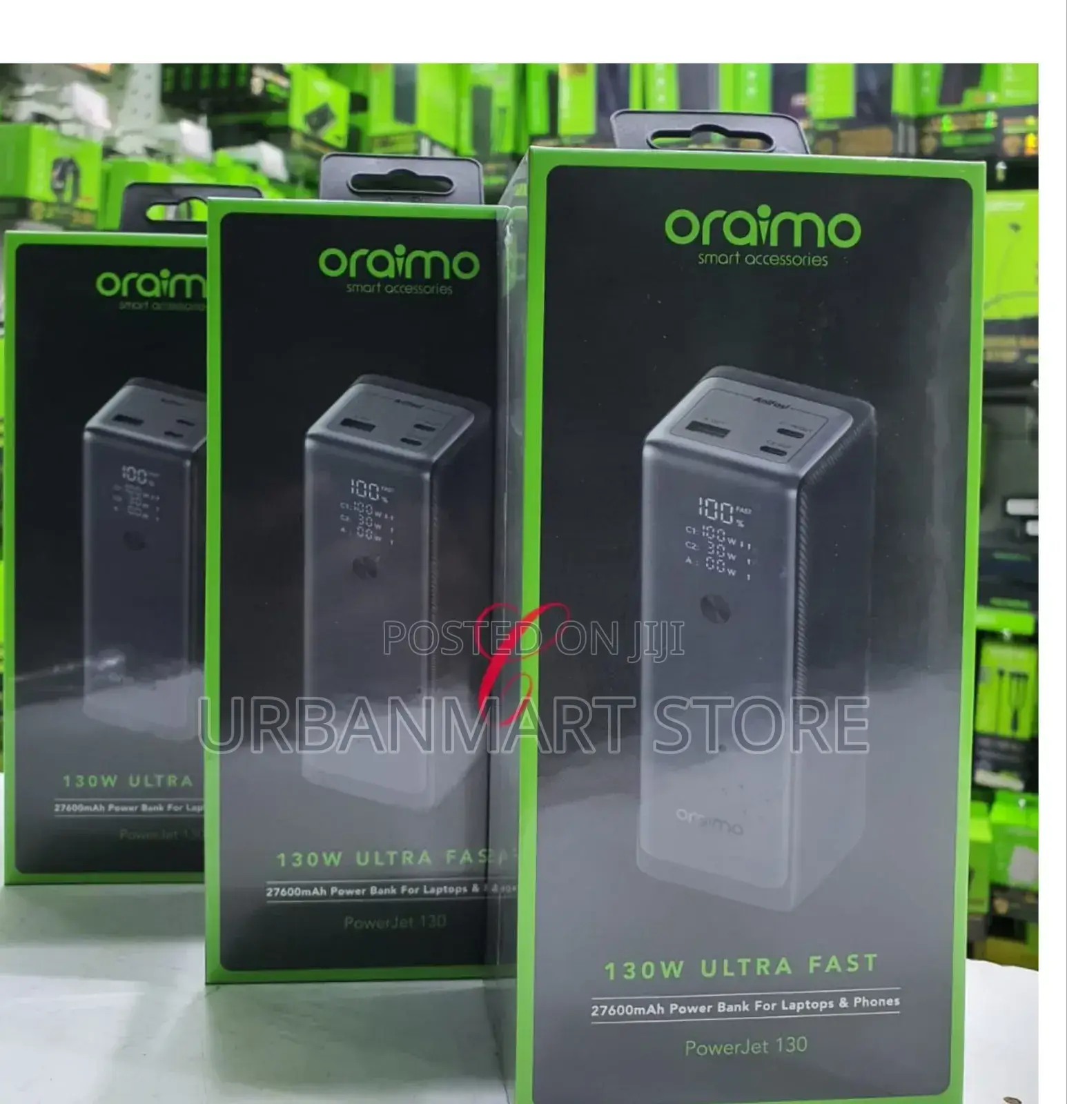 Oraimo Powerjet 130w Laptop Phone Fast Charging Power Bank