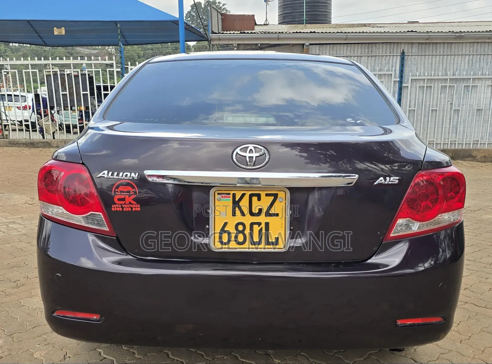 Toyota Allion 2013 Maroon