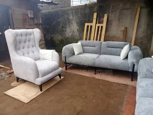 Grey Modern 3 Seater Sofa + Free Delivery