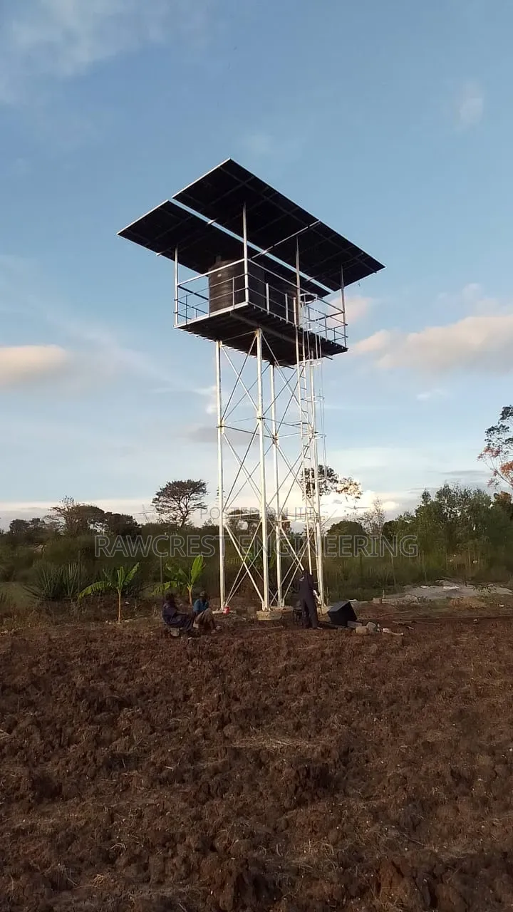 Borehole Equipping and Water Tank Structure Fabrication