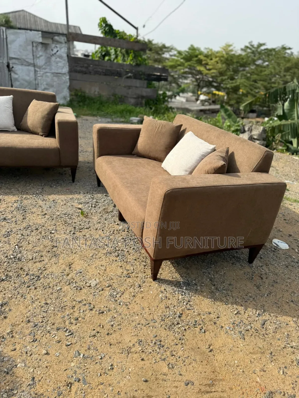 Brown 2-Seater Sofa+ Free Delivery