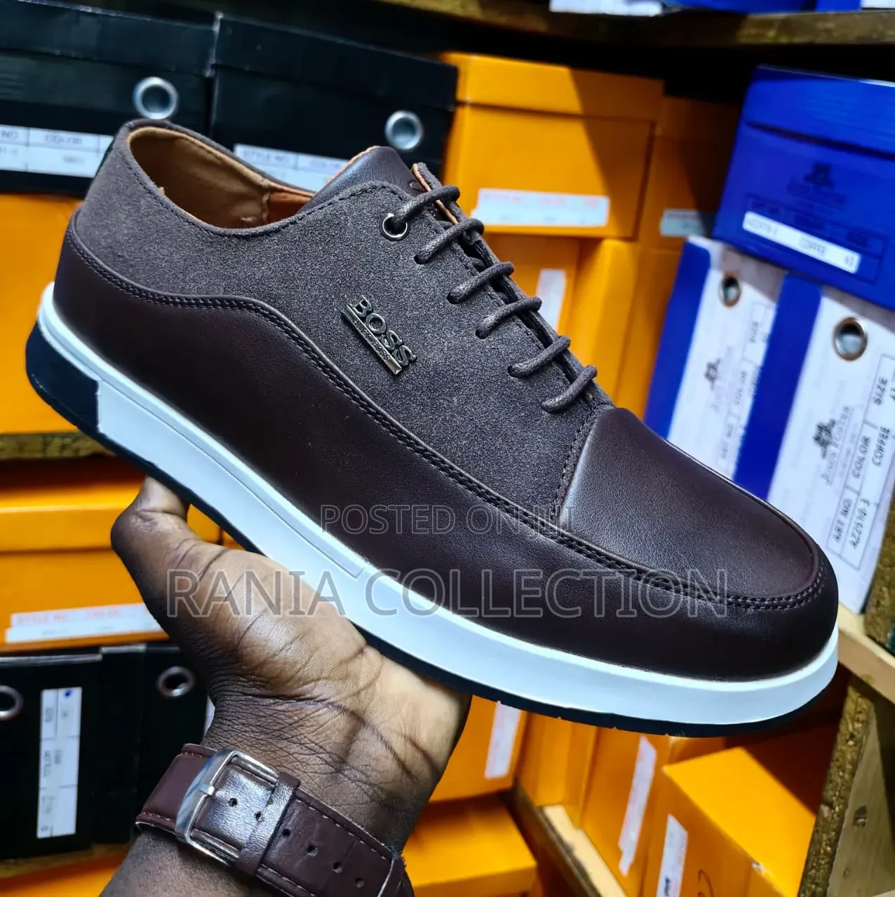 Good Quality Boss Leather Casual
