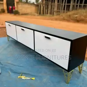 Black_white Modern Tv Stand