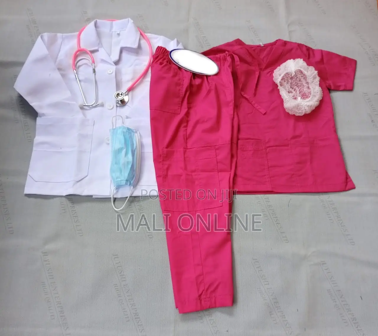 Kids Doctor Costume Set 3-14 Years Lab Coat
