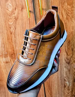 Original Lacoste Mens Leather Casual Sneakers Black Grey Blue Brown