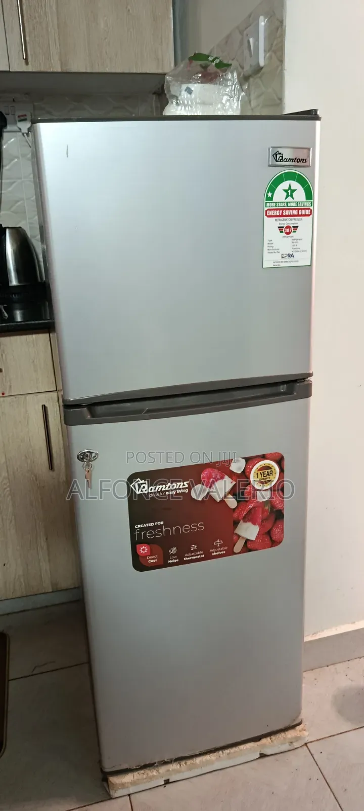 Ramtons Rf/173 128l Double Door Fridge