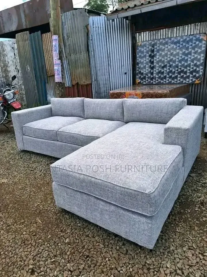 Grey L-Shaped 5-Seater