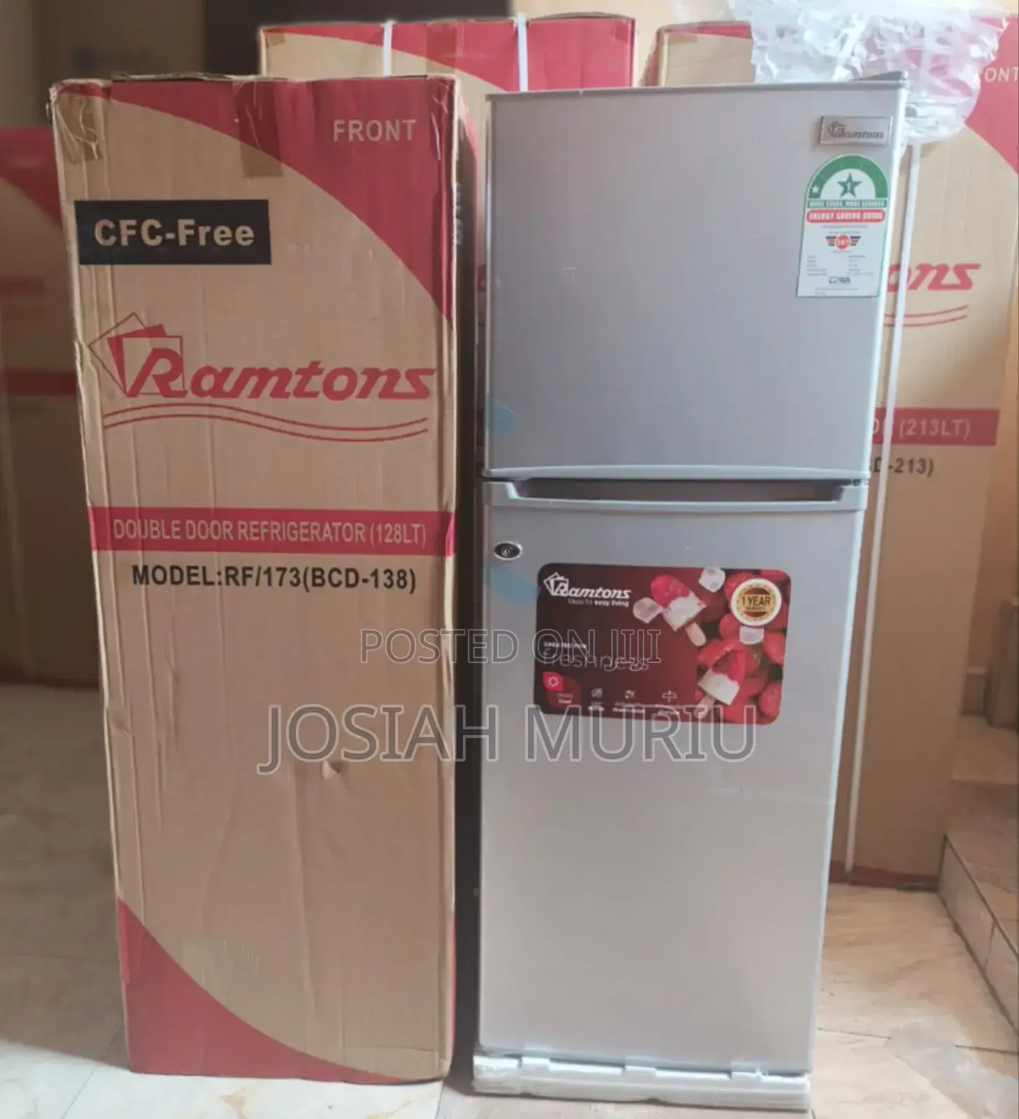 Ramtons 2 Door 128 Litres Fridge