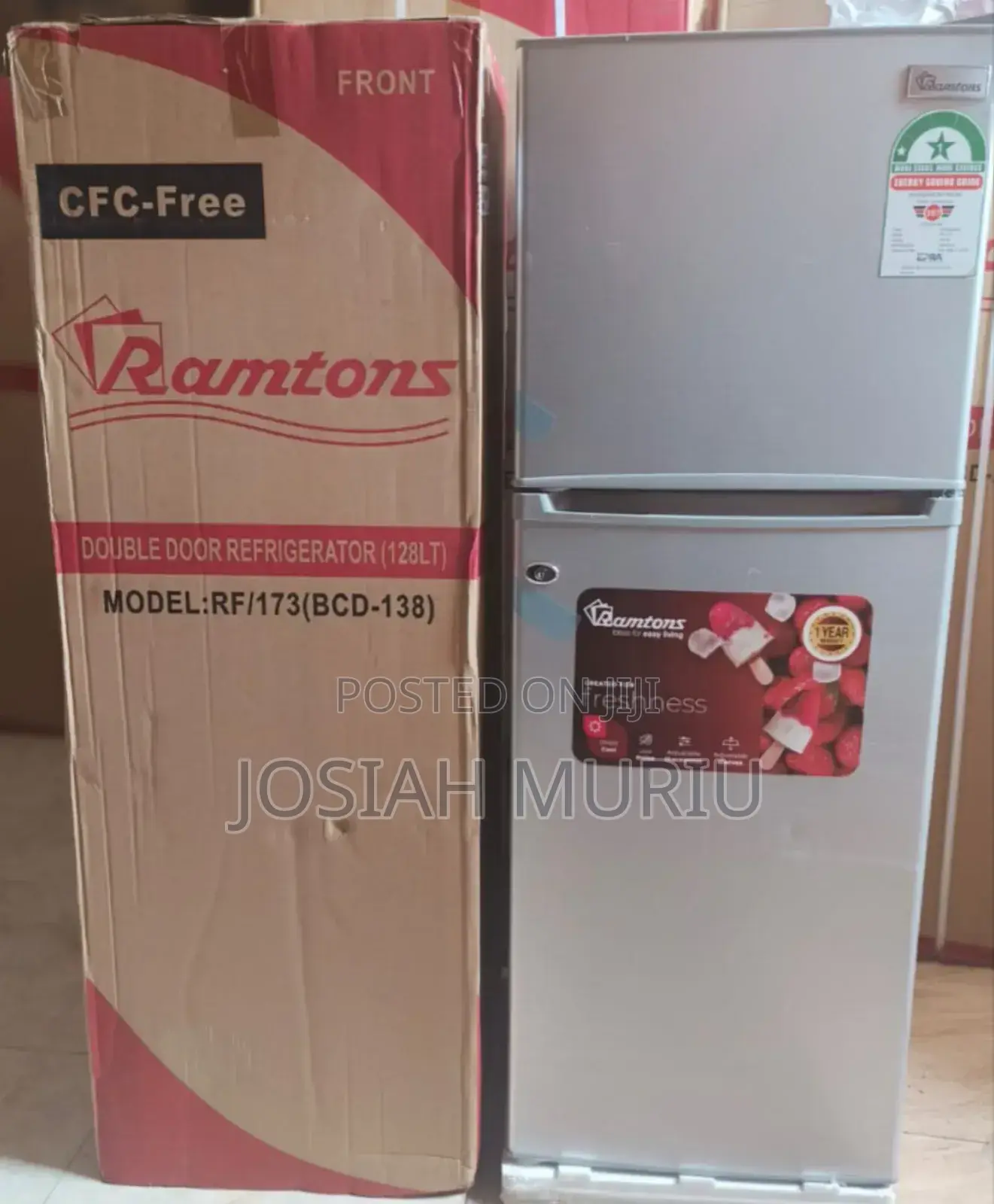 Ramtons 2door Silver 128 Litres