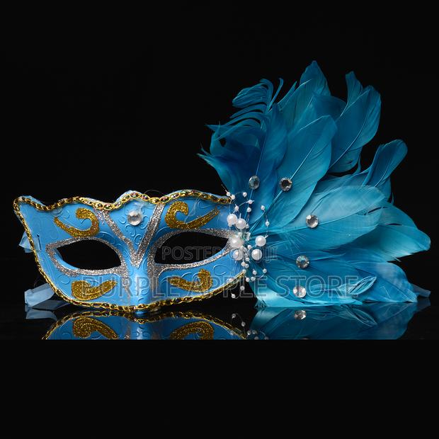Peacock Mask Gol/Blue-003 - thumbnail 2