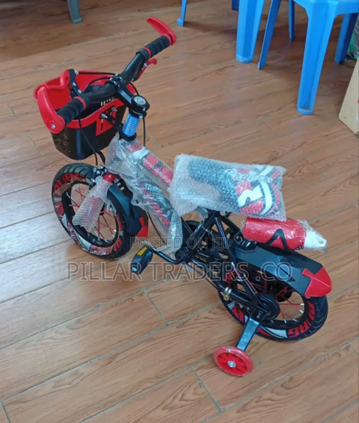 Kids Bicycle With Training Wheels and Basket ,Size12
