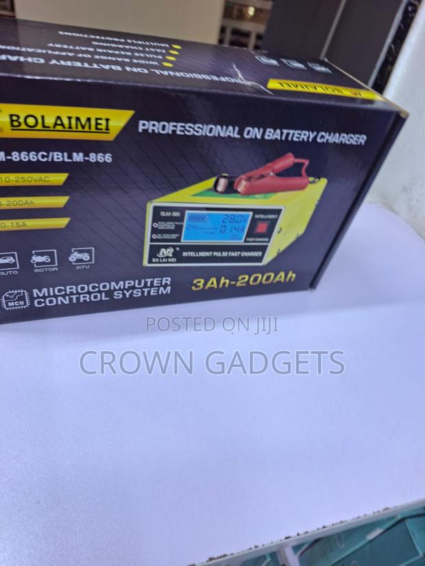 Bolaimei Blm866 12v/24v Smart Car Battery Charger LCD