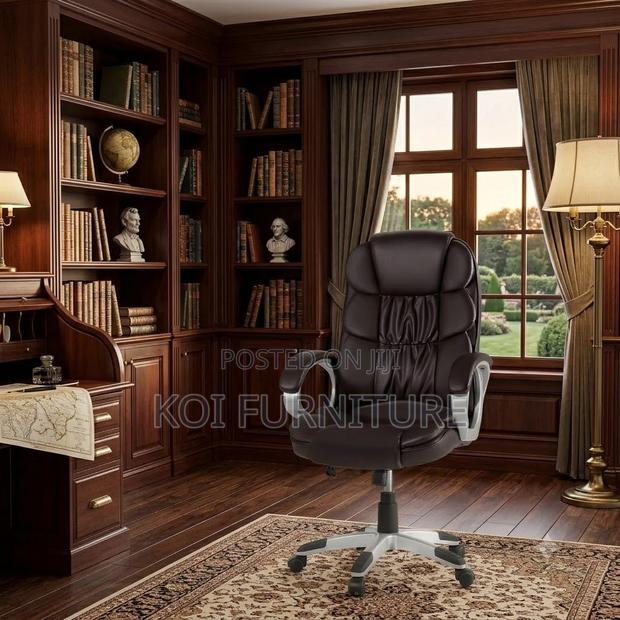 Office Chairs; Leather Senior Executive Office Seat - thumbnail 5
