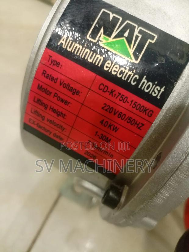 Heavy Duty Electric Hoist 1.5 Ton - thumbnail 2