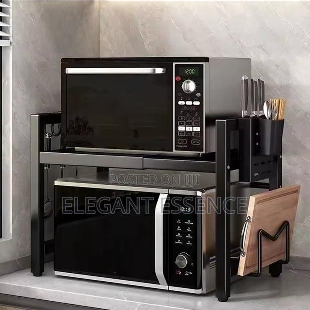 *Single Layer Heavy-Duty Adjustable Microwave Stand* - thumbnail 4