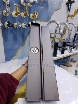 Floor Drain 60cm Black (Tile Top)