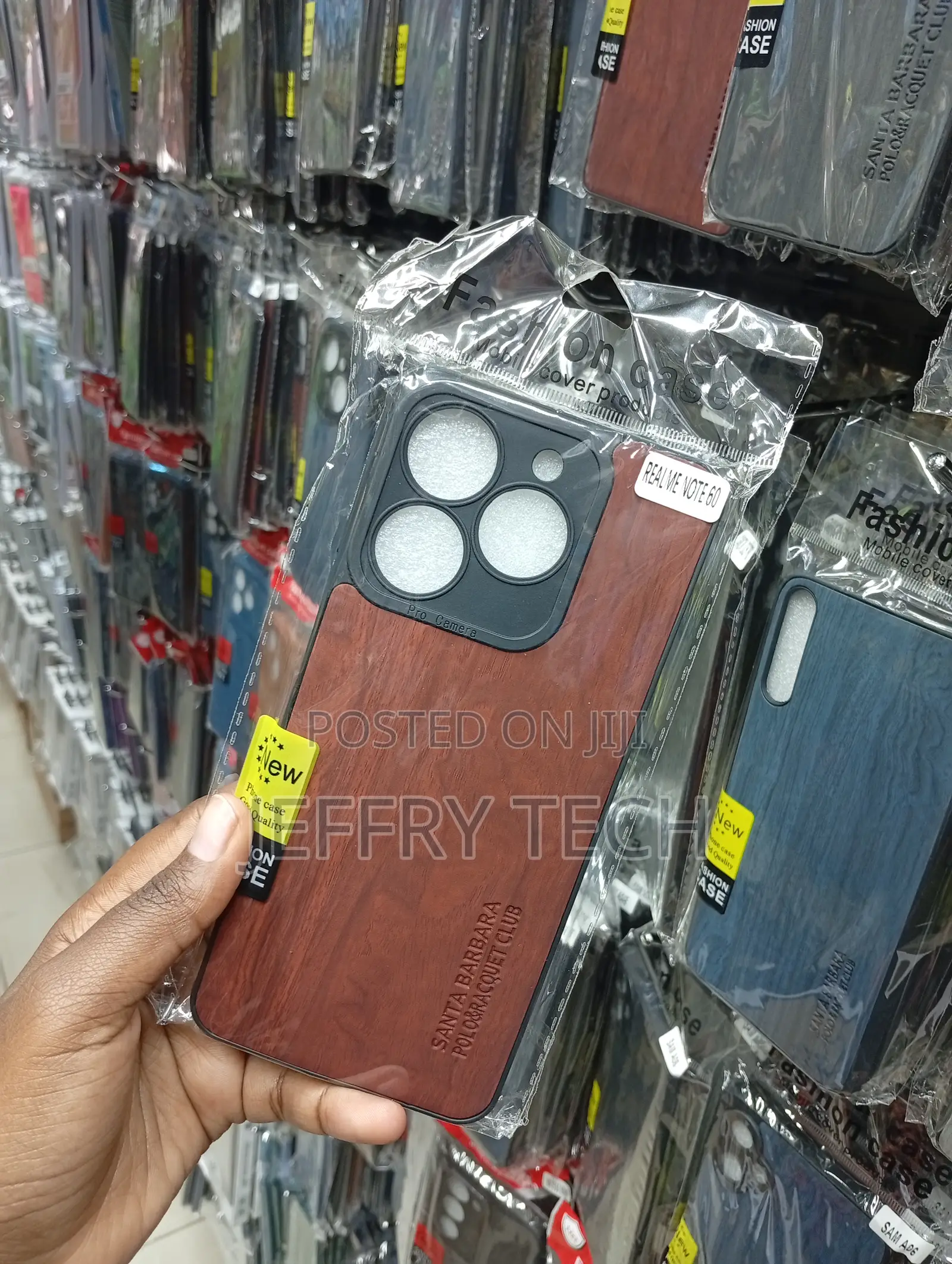 Realme Note 60,Wood-Patterned Smartphone Protective Back Cover