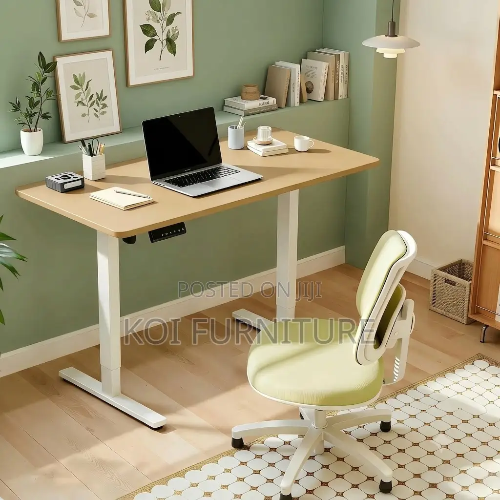 Office Desk; 120mm Electric Adjustable Functional Home Office Desk
