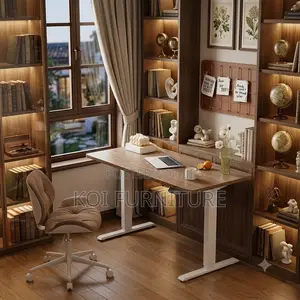Office Desk; 120mm Electric Adjustable Functional Home Office Desk
